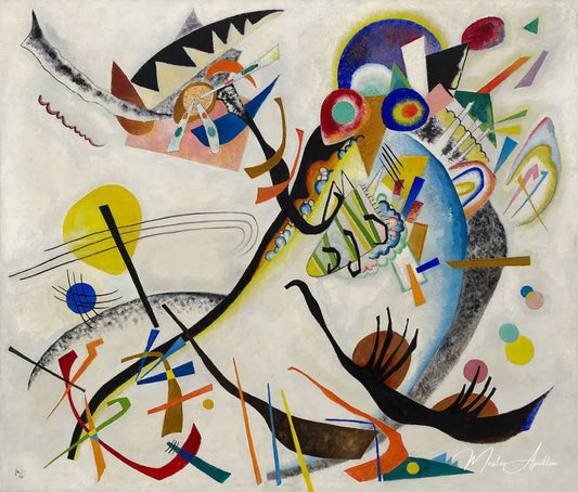 Segment bleu - Vassily Kandinsky - Reproductions de tableaux et peintures haut de gamme