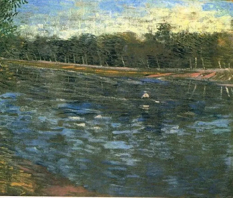 La Seine avec une barque à rames, F298 – Van Gogh