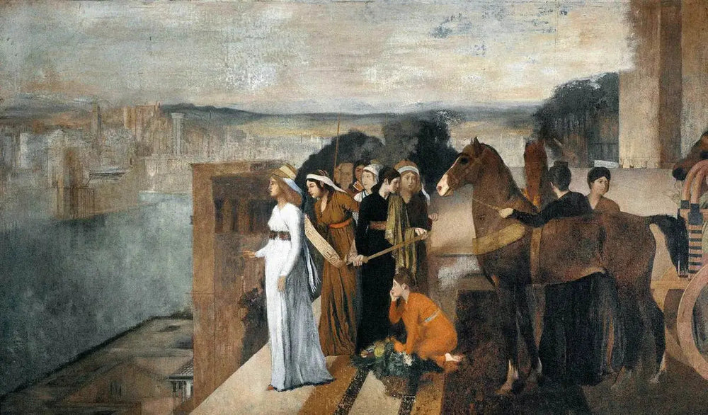 Sémiramis construisant Babylone - Edgar Degas image 1 reproduction artisanale de tableau
