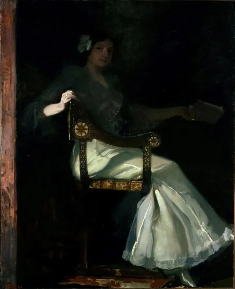 Señora de Sorolla en blanc - Joaquín Sorolla
