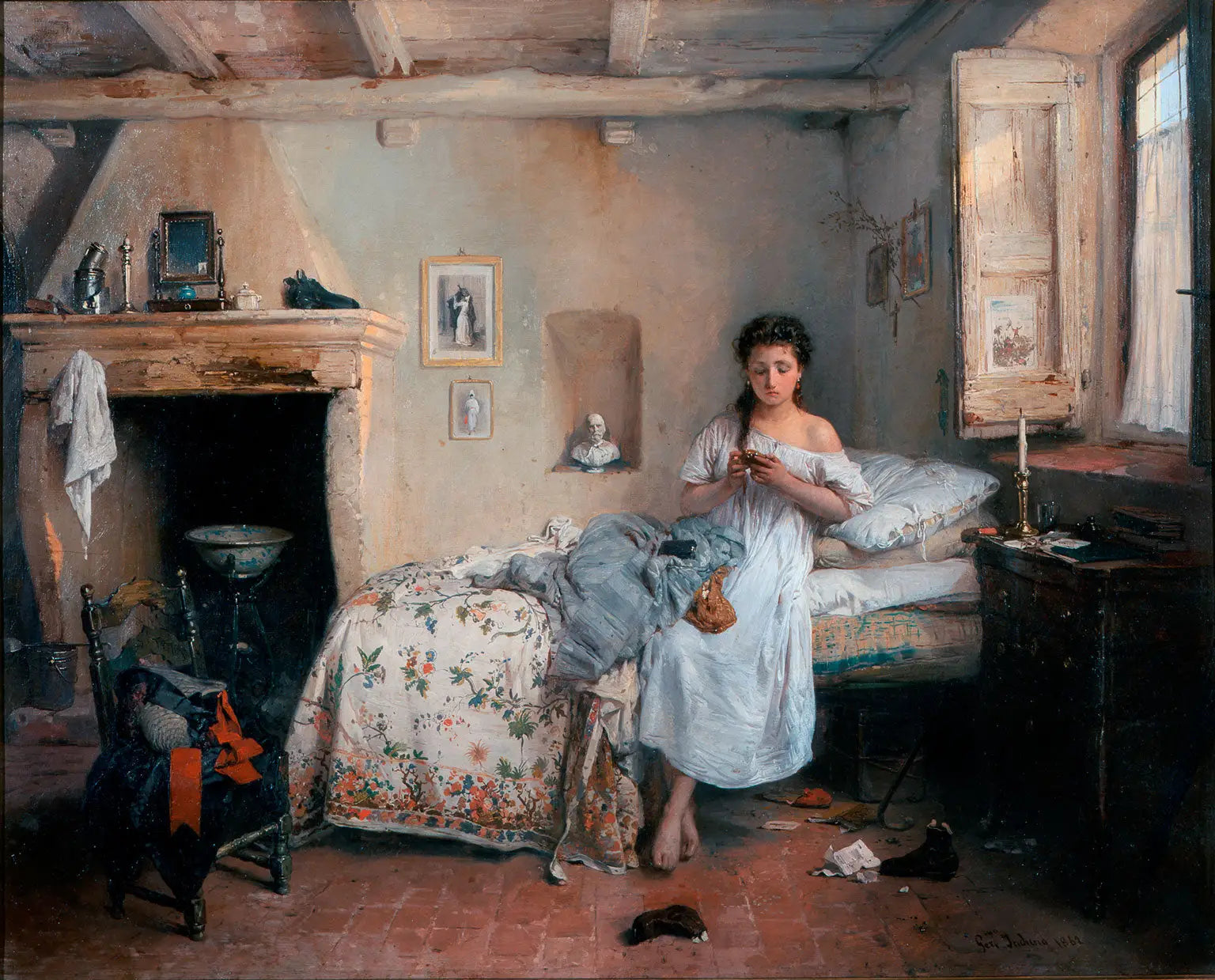 Sentiment de tristesse - Gerolamo Induno - Alpha Reproduction