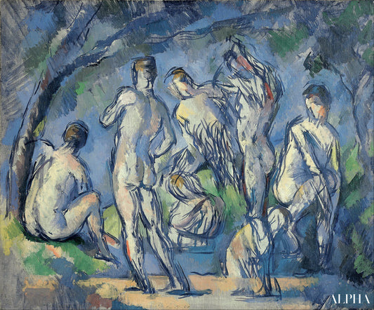 Sept baigneurs - Paul Cézanne - Reproductions de tableaux et peintures haut de gamme