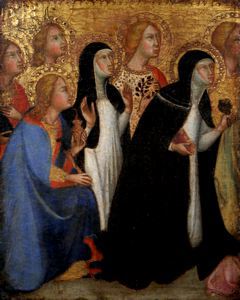 Sept saints en adoration - Bartolo di Fredi