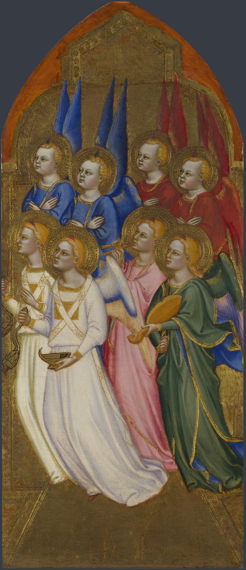 Séraphins, chérubins et anges adorateurs - Jacopo di Cione