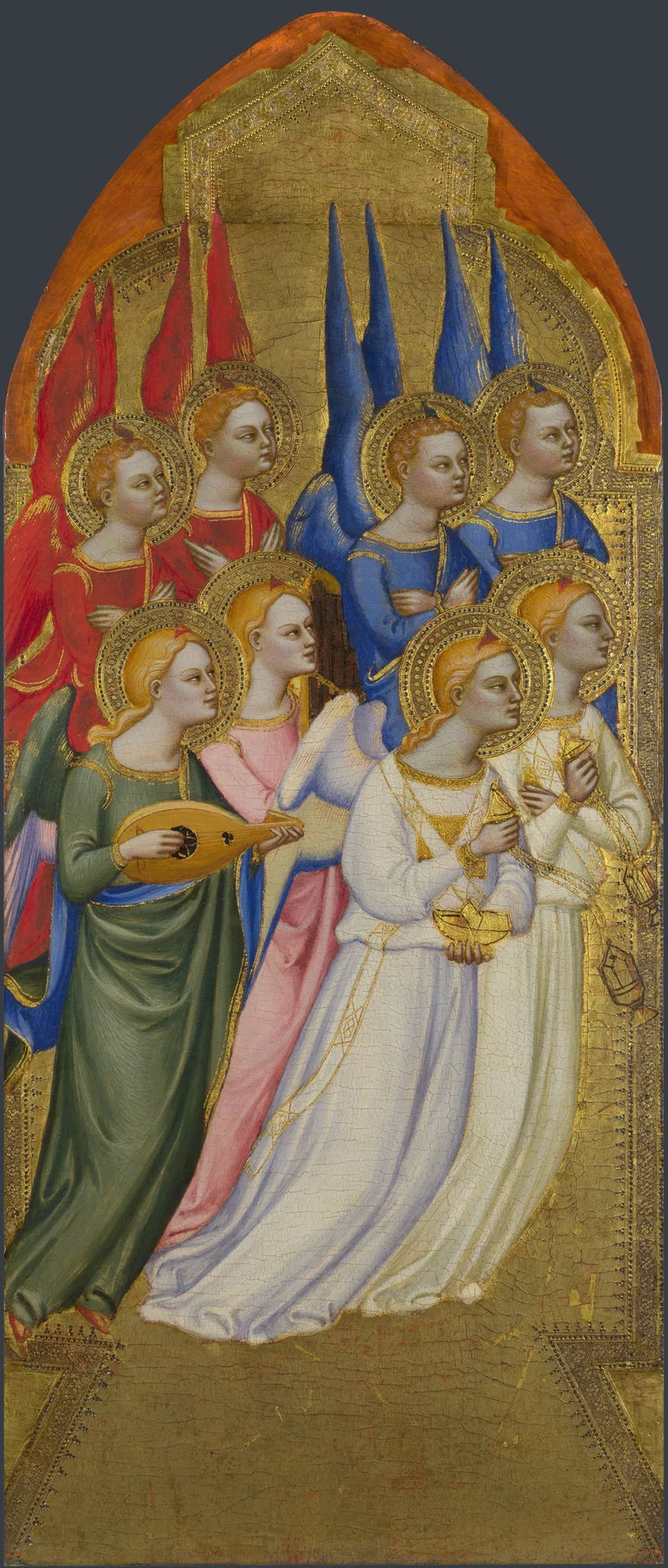 Séraphins, chérubins et anges adorateurs - Jacopo di Cione