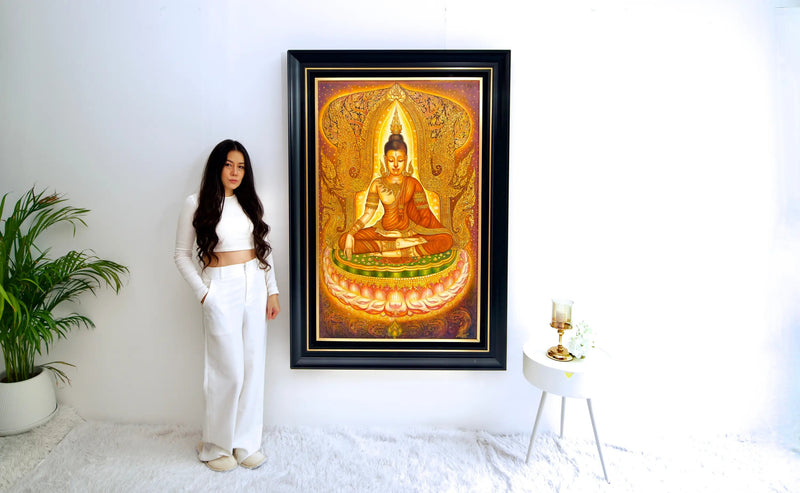Sérénité du Bouddha  | 80 x 130 cm