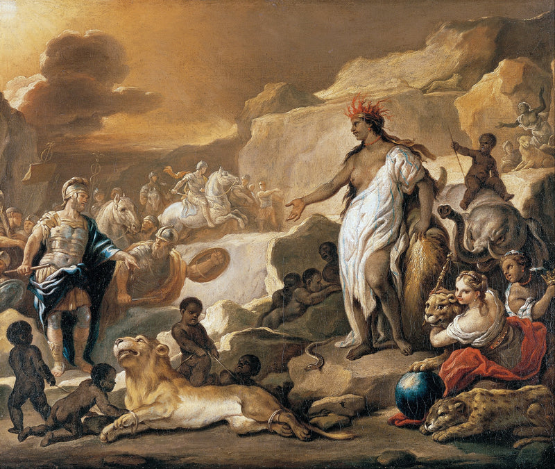 Série des quatre parties du monde. Afrique - Luca Giordano