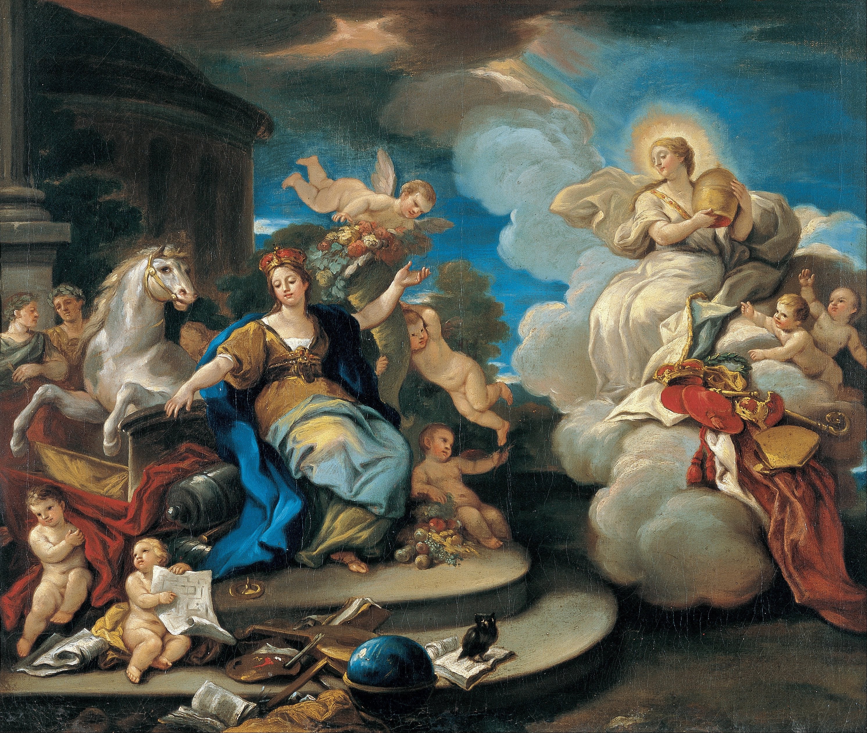 Série des quatre parties du monde. Europe - Luca Giordano