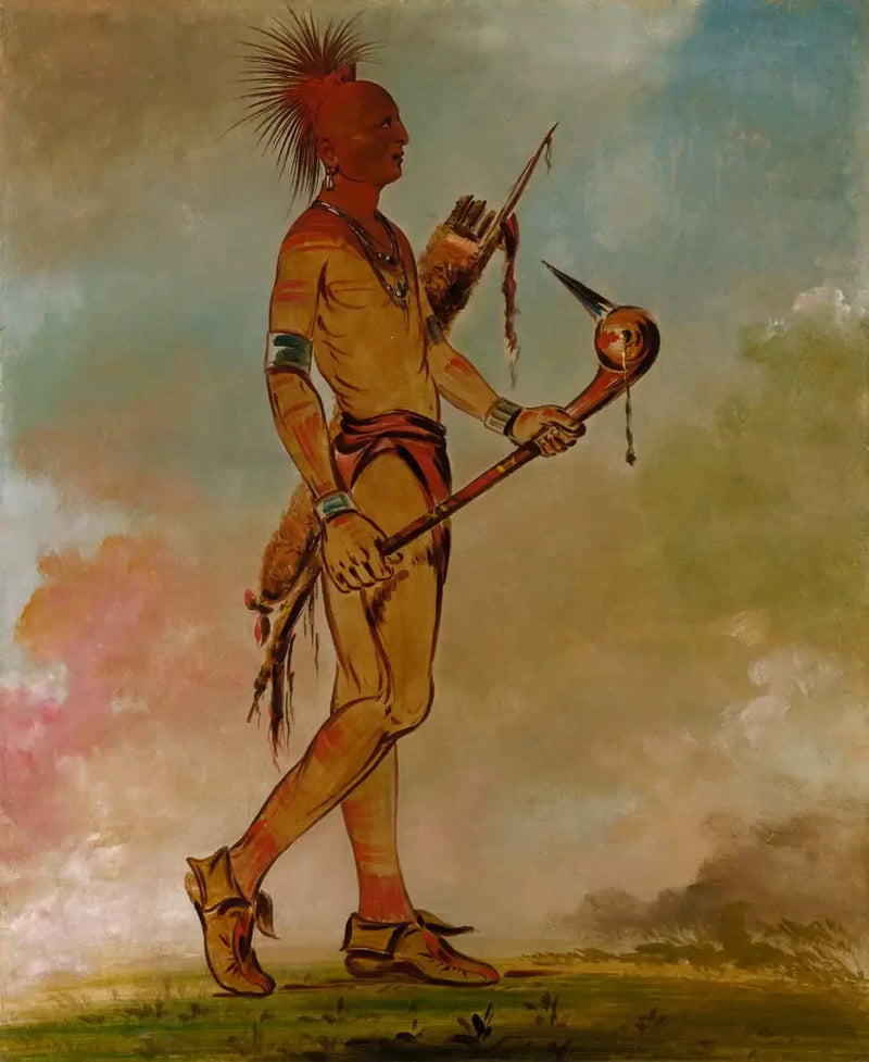 Shin-ga-wás-sa, bel oiseau - George Catlin