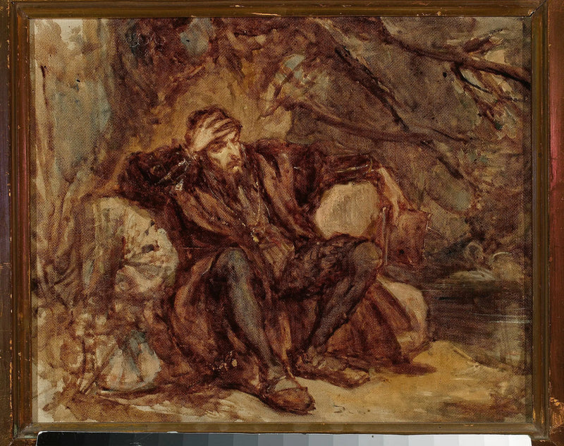 Sigismond Auguste dans le jardin de Vilnius, croquis - Jan Matejko