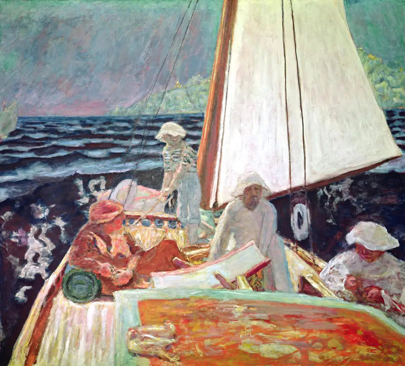 Signac et ses amis en bateau - Pierre Bonnard