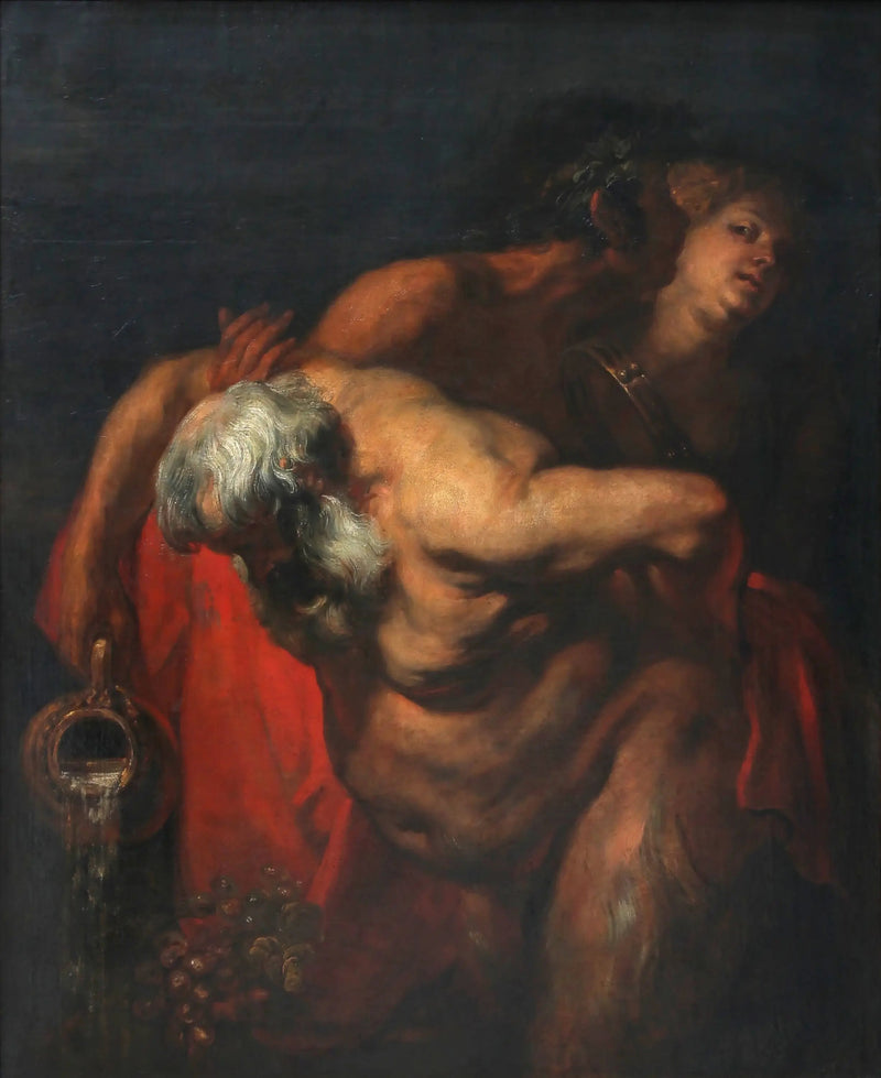 Silène ivre soutenue par un faune et une bacchante - Antoine van Dyck