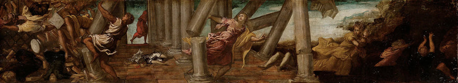 Simsons Rache an den Philistern - Jacopo Tintoretto