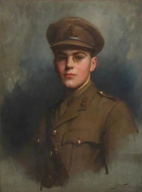 Sir Felix John Morgan Brunner, 3e baronnet Brunner (1897-1982) en tant qu'officier d'artillerie - Luke Fildes