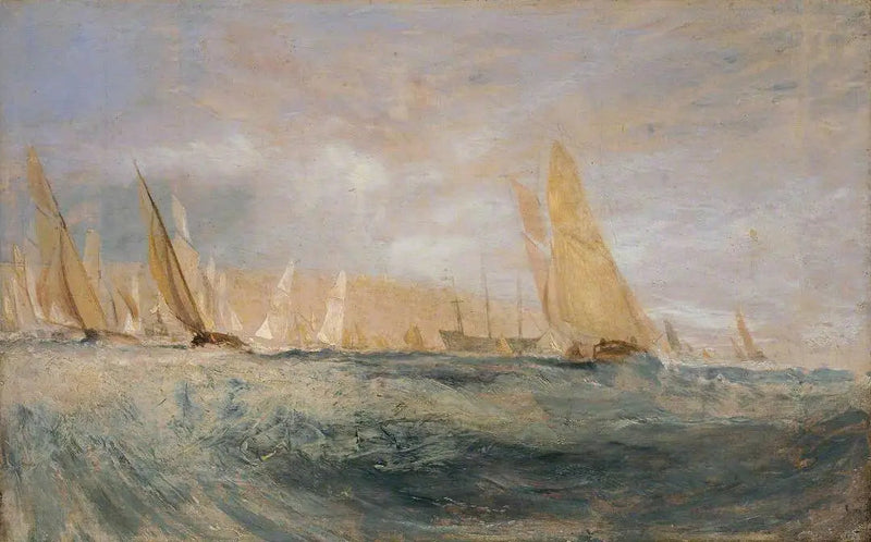 Sketch for ‘East Cowes Castle, the Regatta Beating to Windward’ No. 3 - J. M. W. Turner