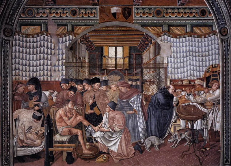 Soins aux malades - Domenico di Bartolo