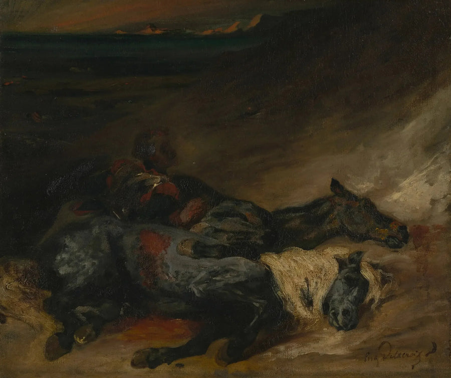 Soir après une bataille - Eugène Delacroix