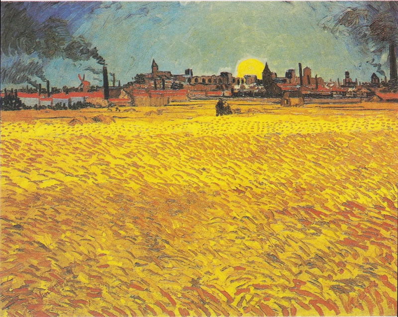 Soir d’été : champ de blé au couchant, F465 – Van Gogh