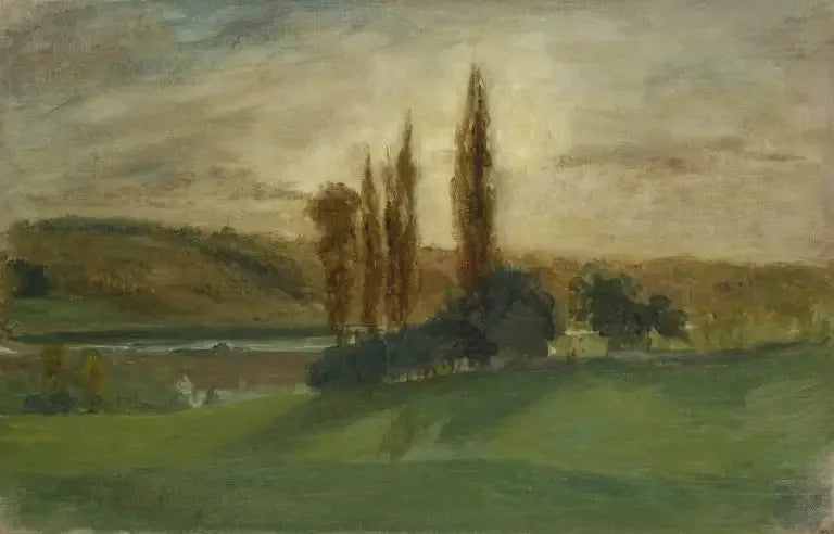 Soleil couchant à Champrosay - Eugène Delacroix