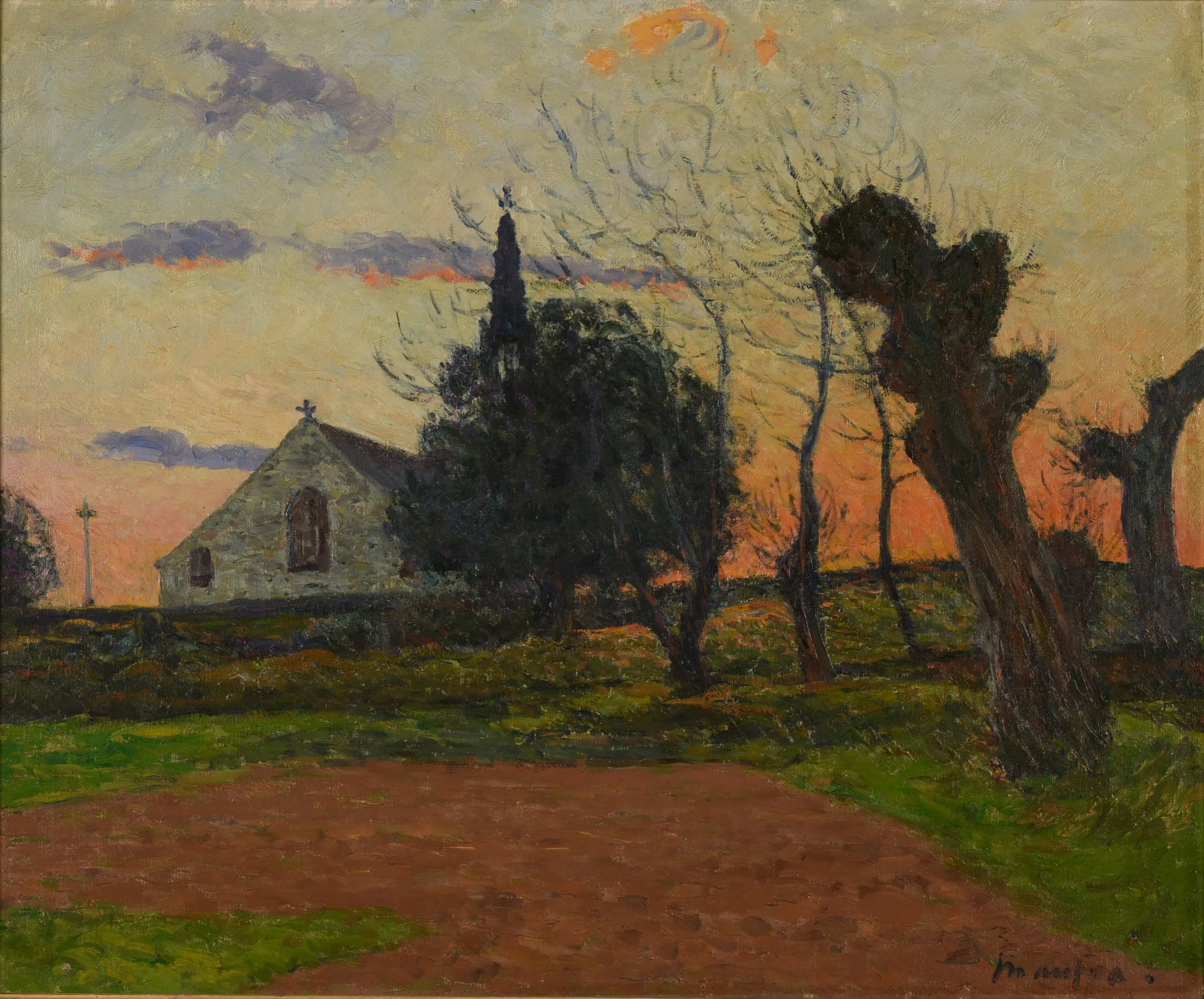 Soleil couchant, Cadol - Maxime Maufra image 1 reproduction d’œuvre d’art à l’huile