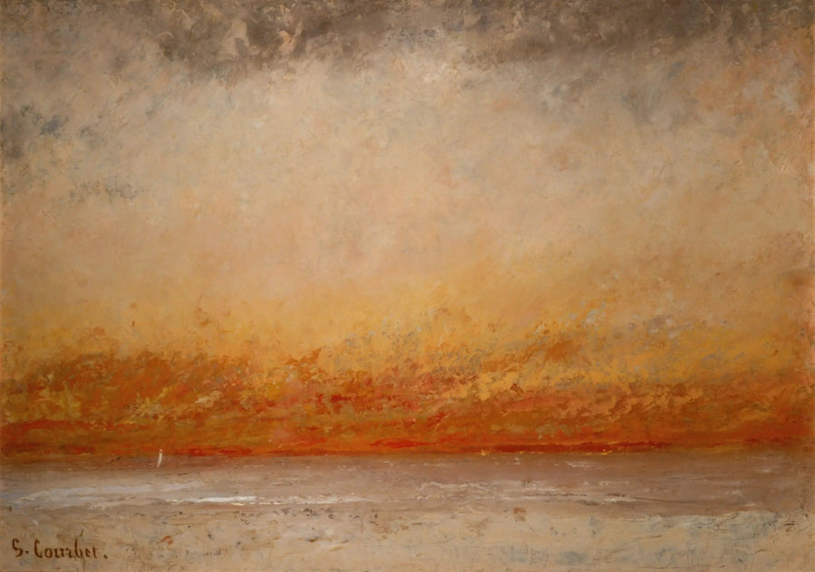 Soleil Couchant, Marine - Gustave Courbet