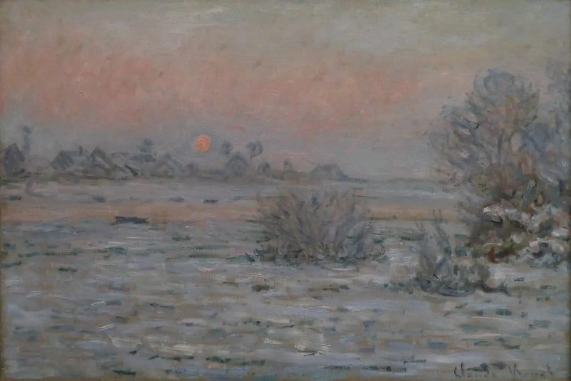 Soleil d'hiver à Lavacourt - Claude Monet