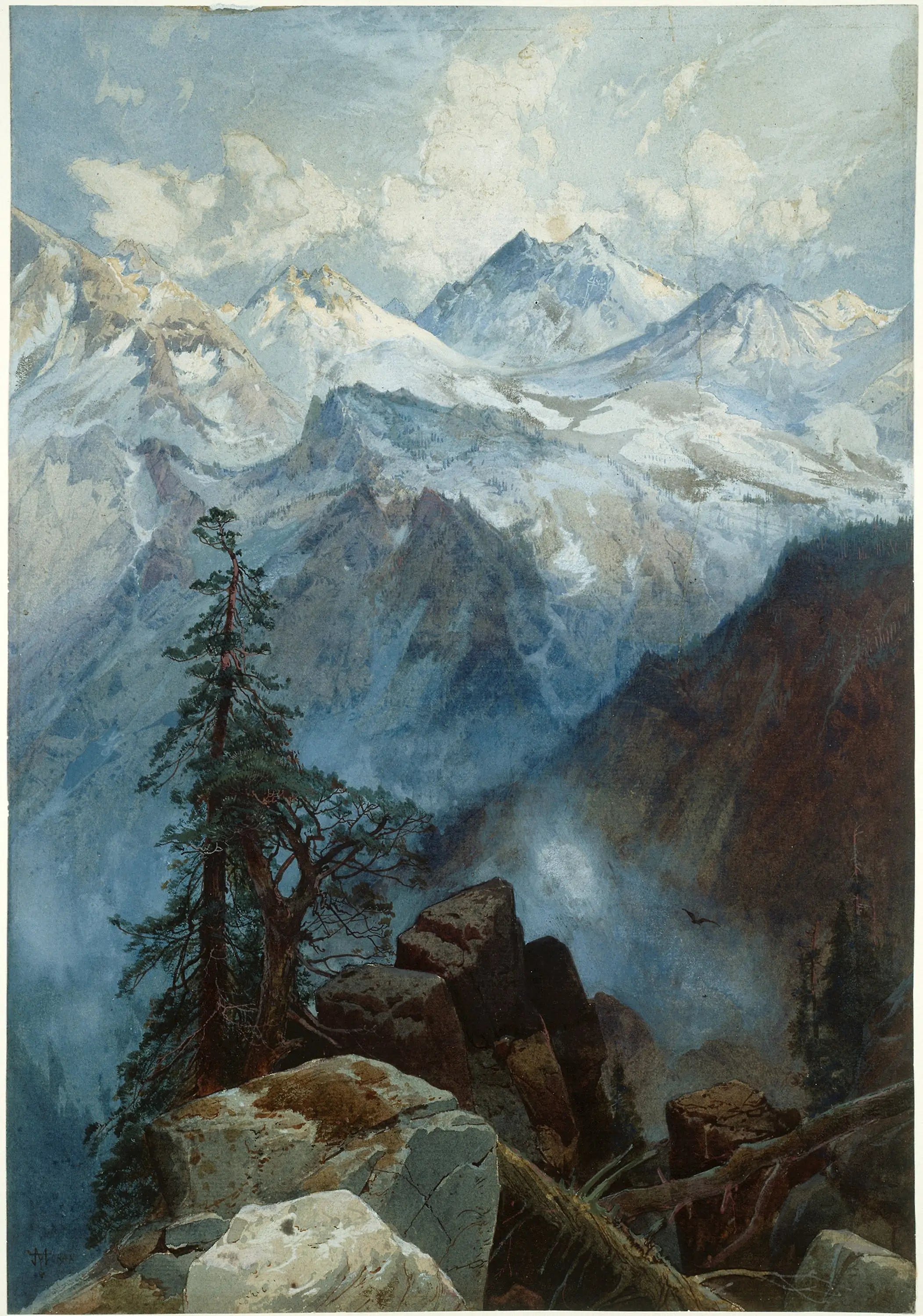 Sommet des Sierras - Thomas Moran - Alpha Reproduction