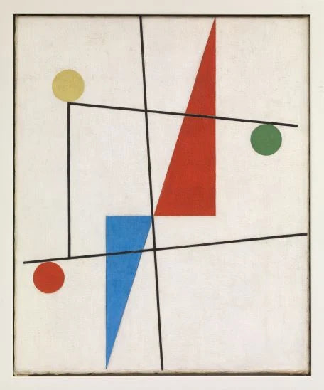 Equilibre (1932, version 2), peinture de Sophie Taeuber-Arp