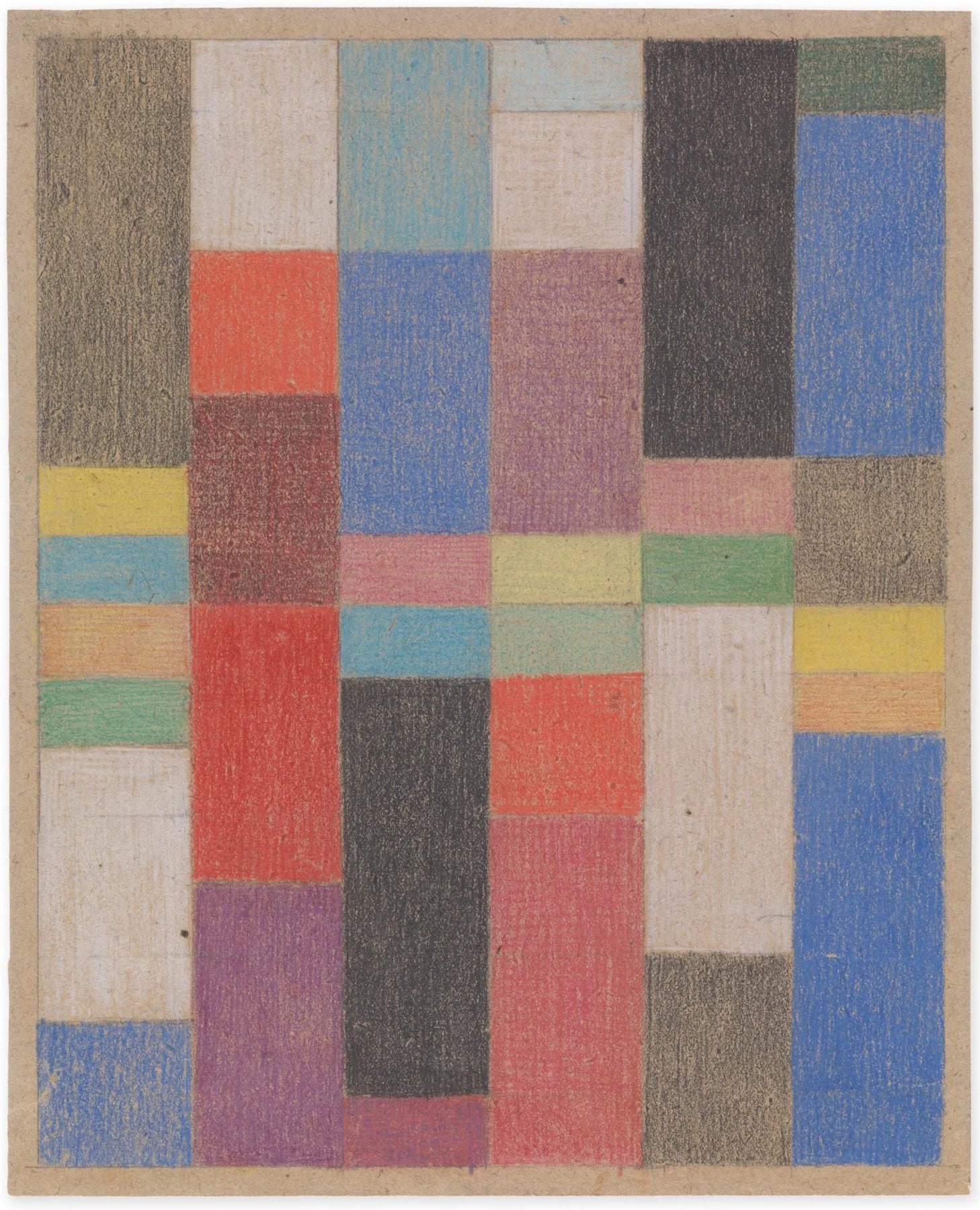 Composition verticale-horizontale, peinture de Sophie Taeuber-Arp