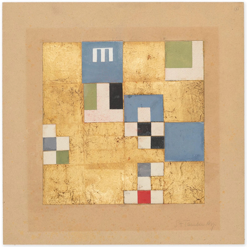 [Composition verticale-horizontale à éléments d’objets] (c. 1919–1938, version 2) - Sophie Taeuber-Arp