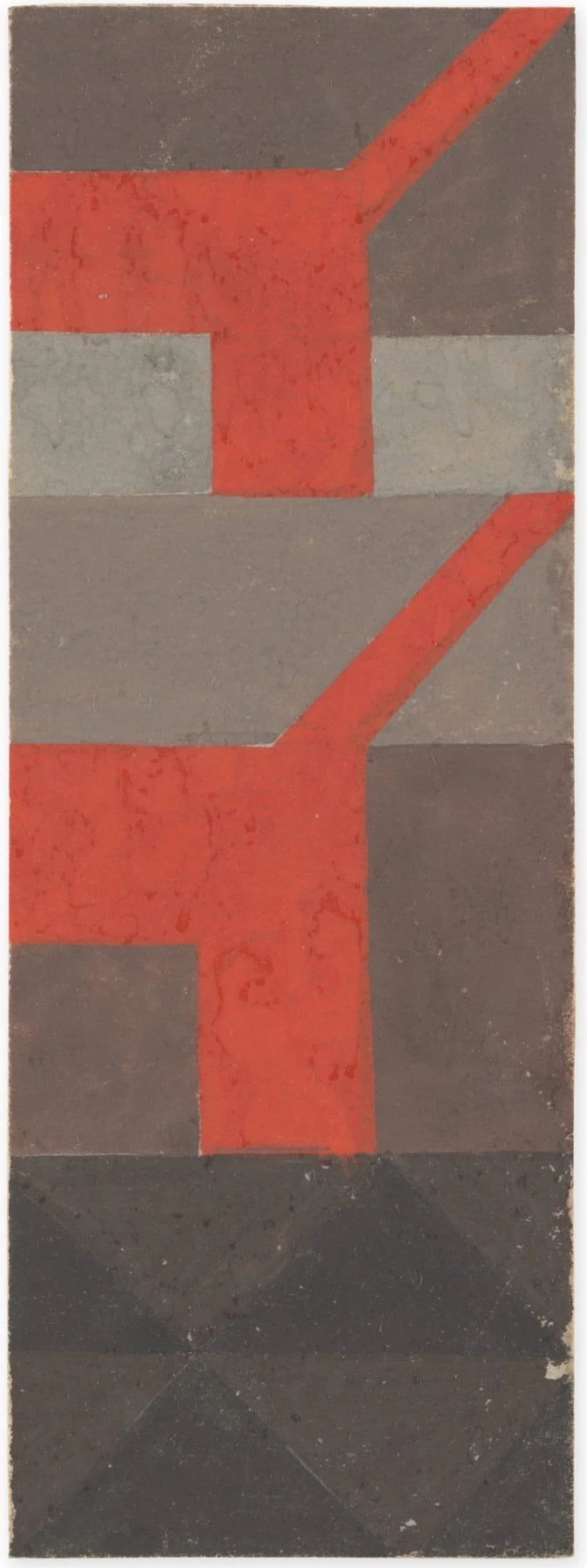 [Vertical-Horizontal Composition (Fragment, used for a tapestry)], peinture de Sophie Taeuber-Arp