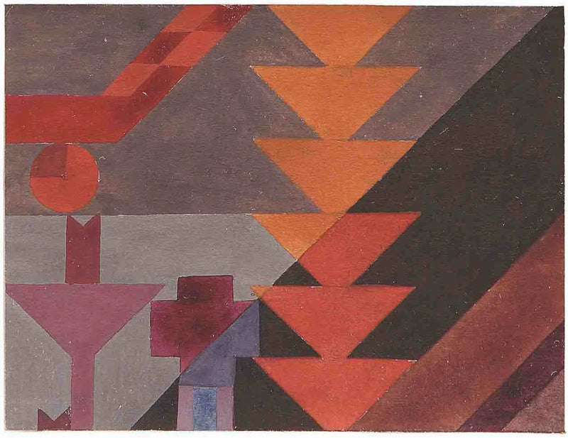 [Composition with Stacked Triangles (Fragment, used for a tapestry)] - Sophie Taeuber-Arp