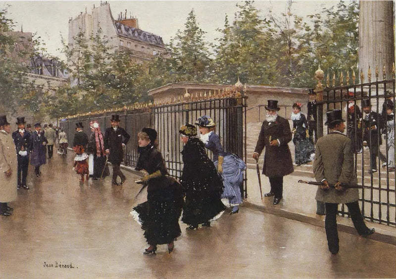 Sortant de la Madeleine - Jean Béraud