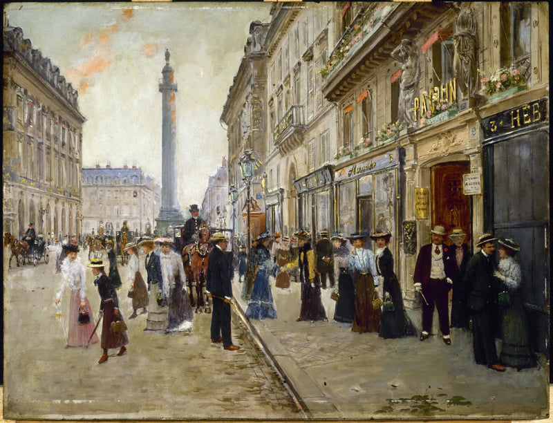 Sortie des ouvrières de la maison Paquin - Jean Béraud