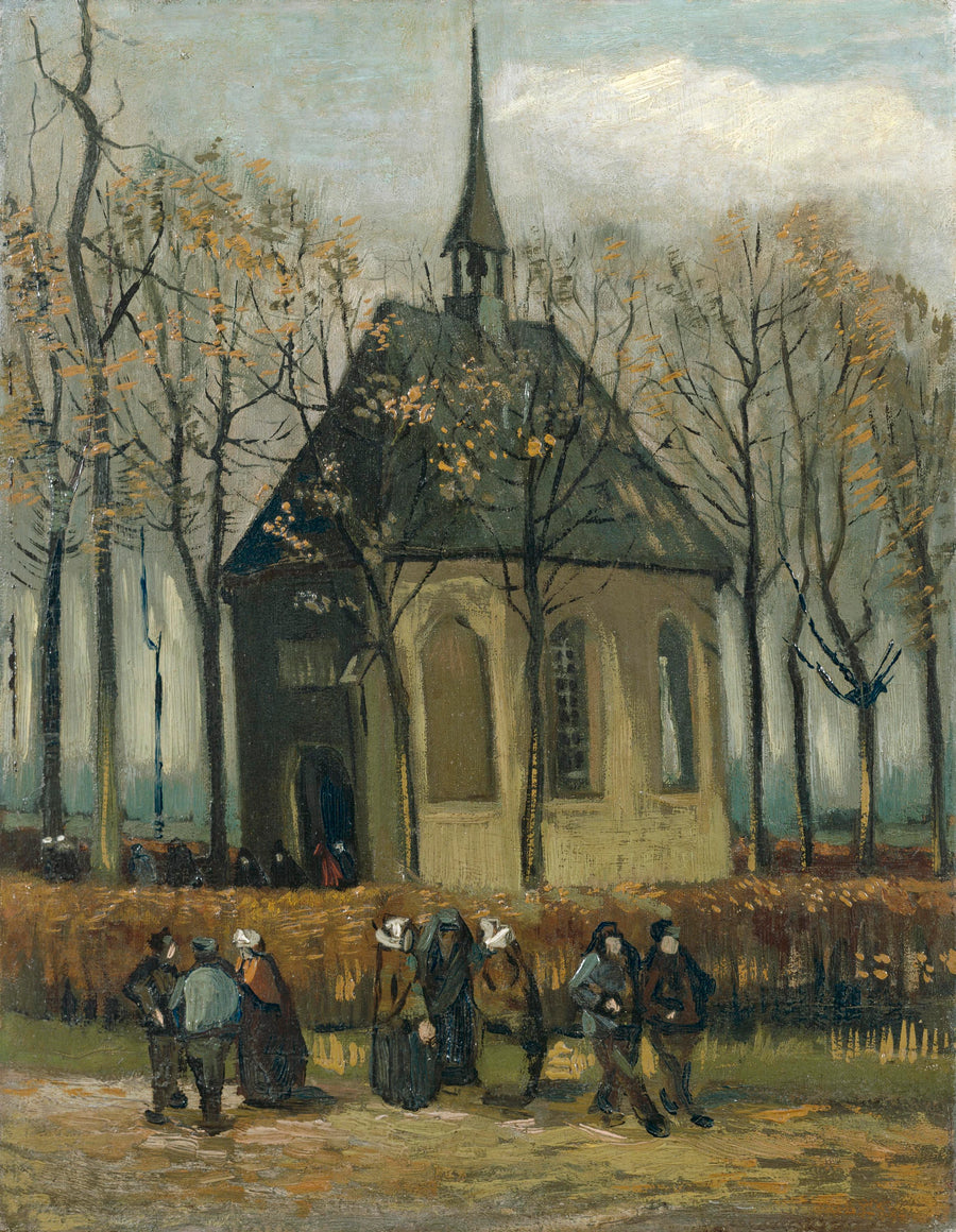 Sortie de l’église réformée de Nuenen, F25 – Van Gogh