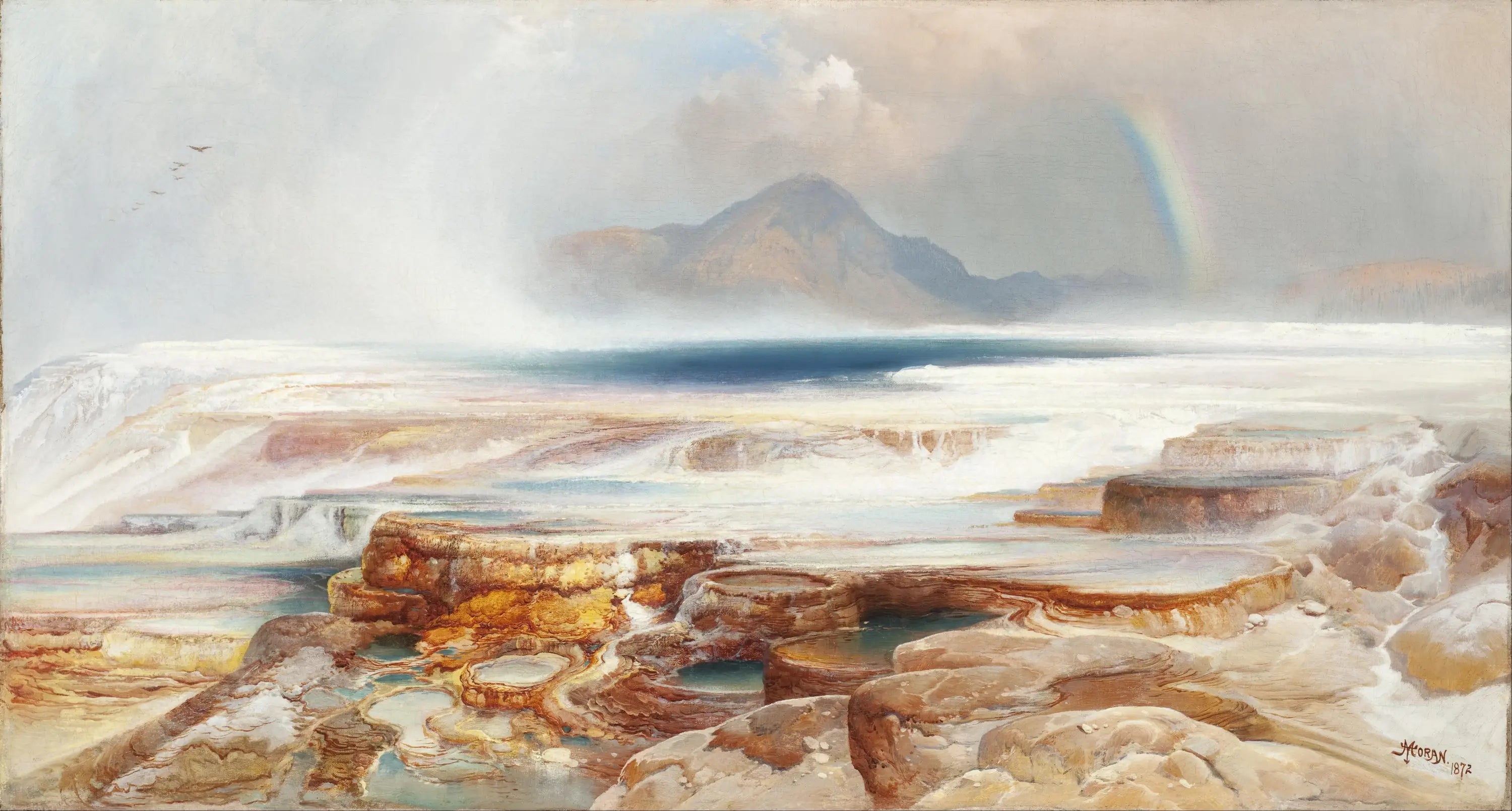 Sources chaudes de Yellowstone - Thomas Moran - Alpha Reproduction