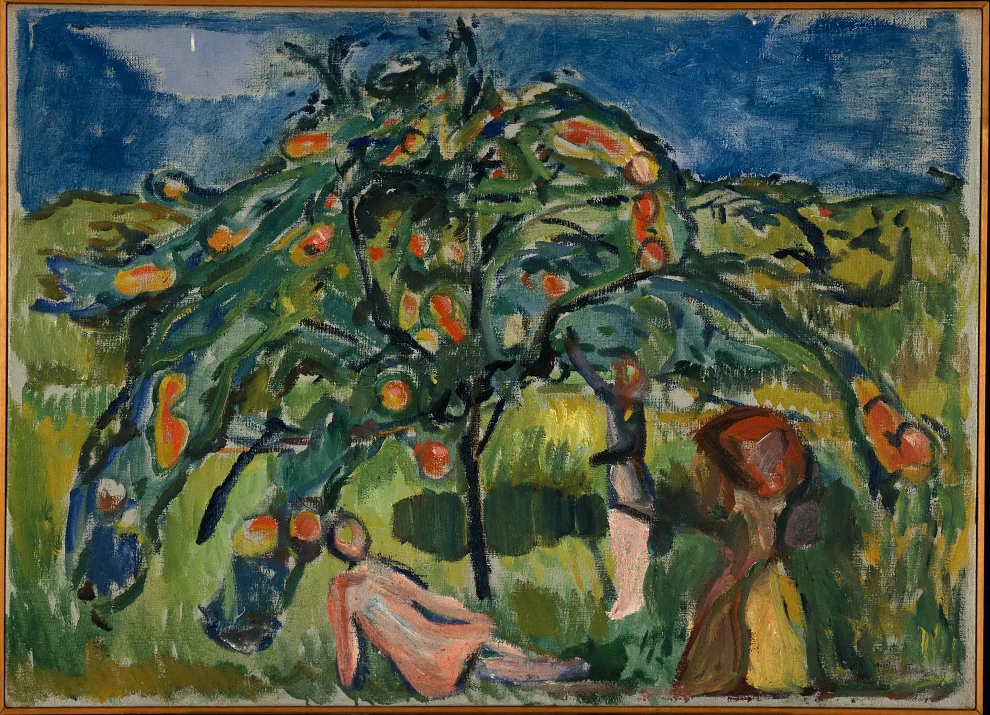 Reproduction du tableau « Sous le pommier - Edvard Munch » par Alpha Reproduction en peinture à l’huile