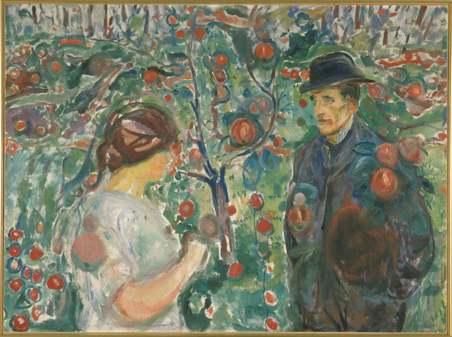 Sous les pommes rouges - Edvard Munch