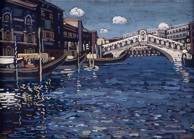 Souvenir de Venise 4 (Pont du Rialto) - Vassily Kandinsky