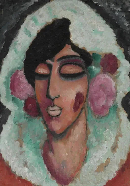 Spanierin mit geschlossenen Augen - Alexej von Jawlensky
