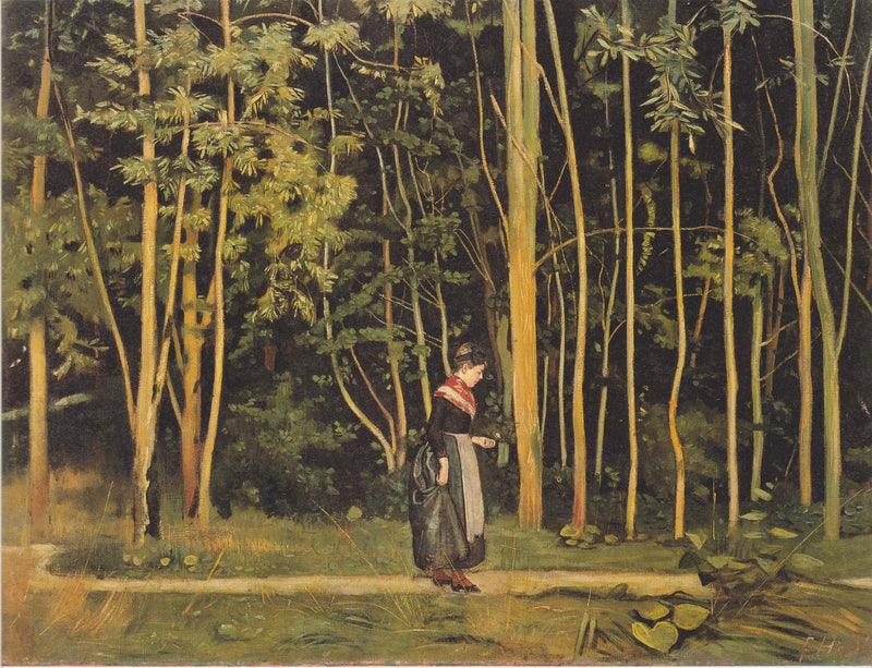 Spaziergängerin am Waldrand - Ferdinand Hodler