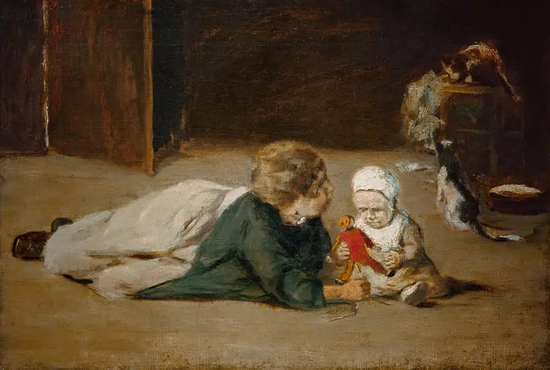 Spielende Kinder - Max Liebermann