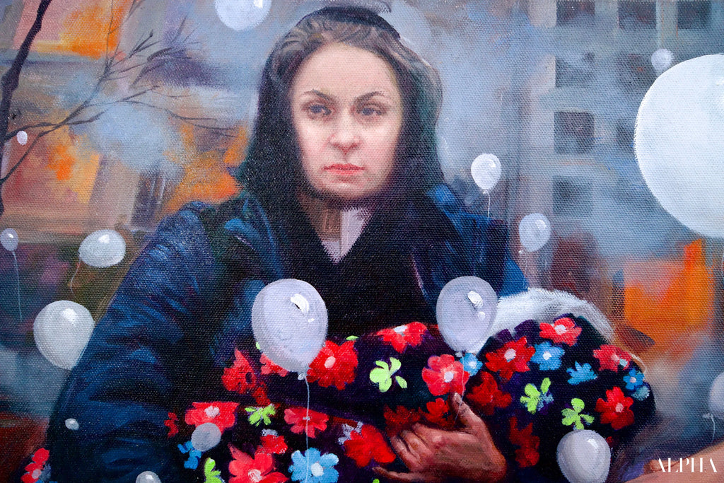 Stop Ukraine War | 100 x 80 cm Reproductions de tableaux à la peinture à l’huile