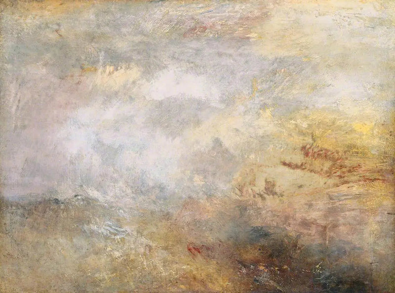 Stormy Sea with Dolphins - J. M. W. Turner