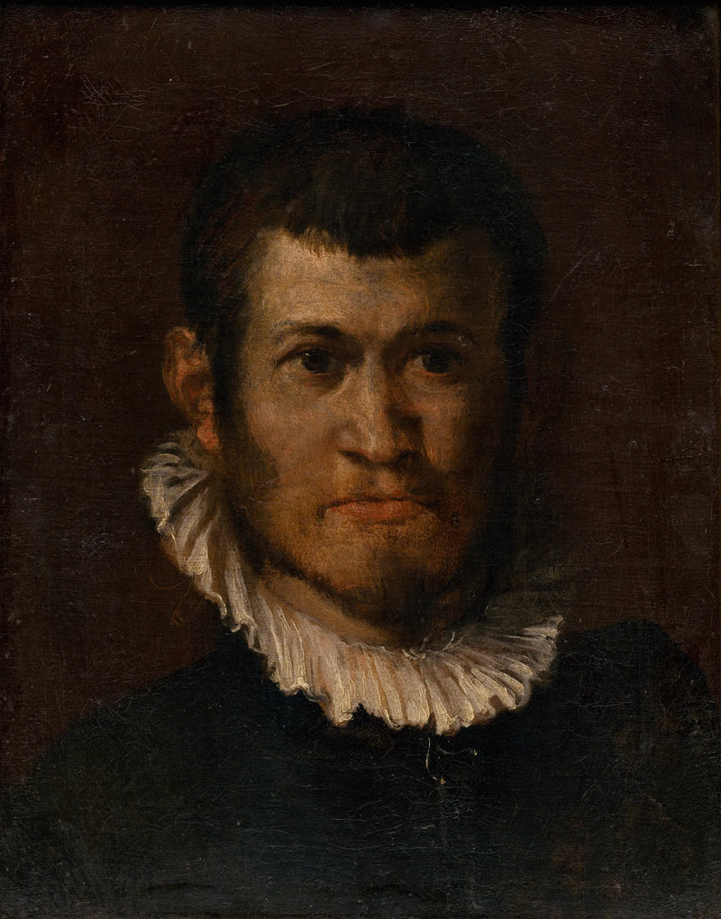 Štúdia hlavy muža - Annibale Carracci