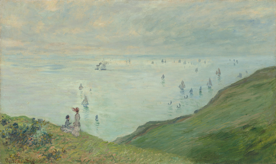 Sur la falaise à Dieppe W754 – Claude Monet