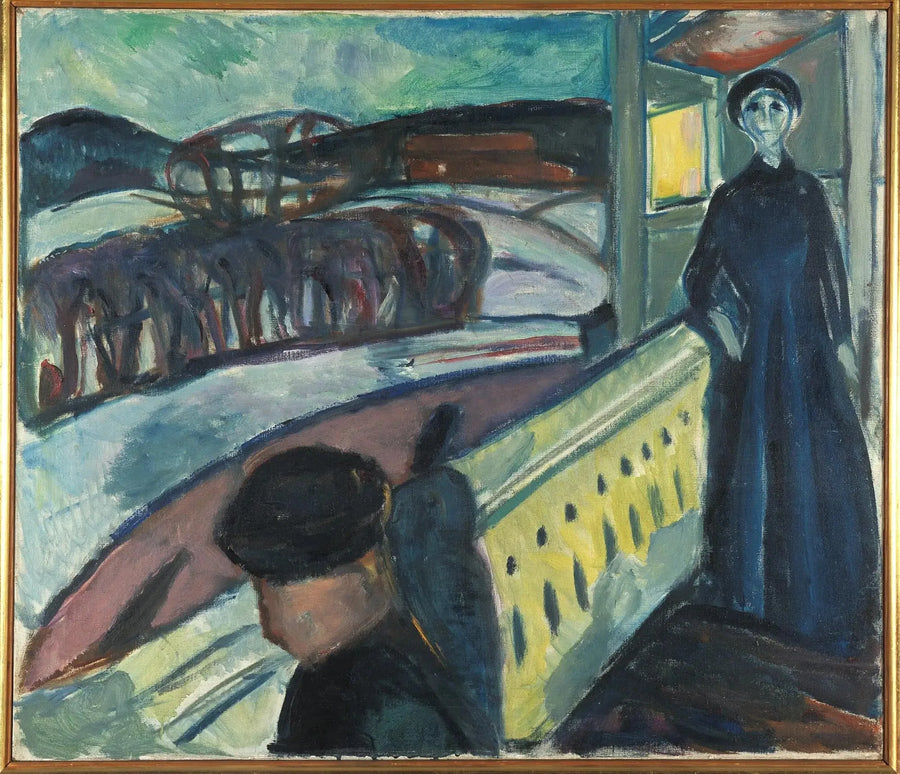 Sur l'escalier de la véranda - Edvard Munch
