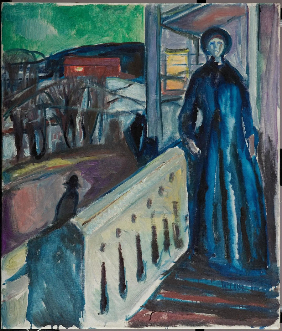 Sur l'escalier de la véranda - Edvard Munch