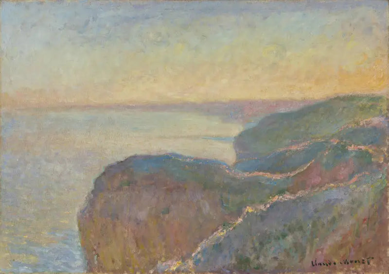 Sur la falaise de Dieppe - Claude Monet