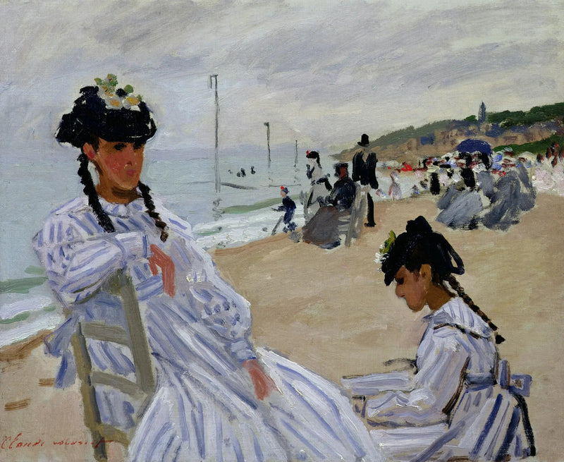 Sur la plage à Trouville - Claude Monet